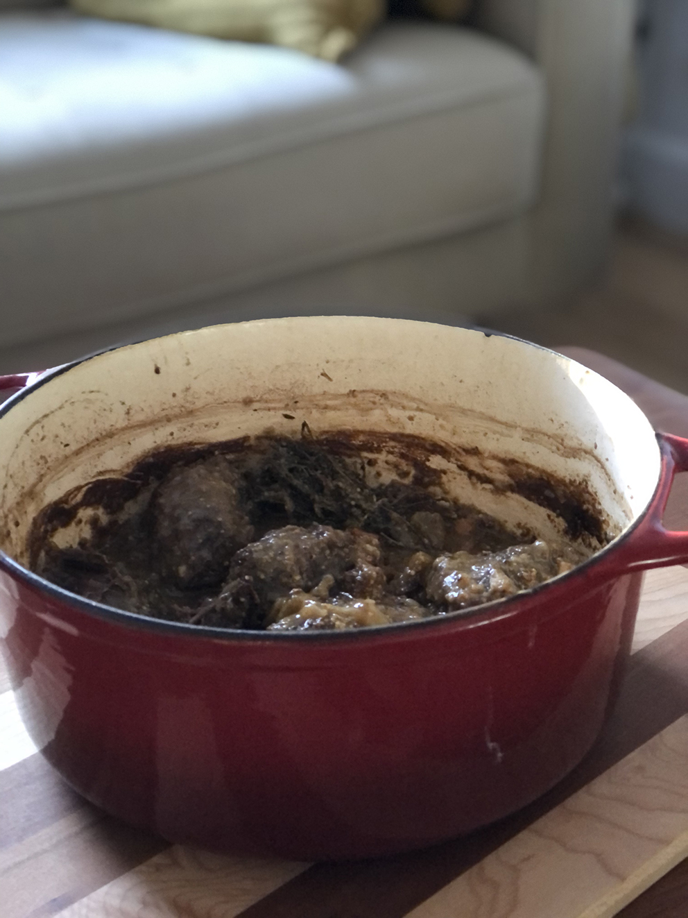 Joues de porc (ou veau) braisées au vin blanc